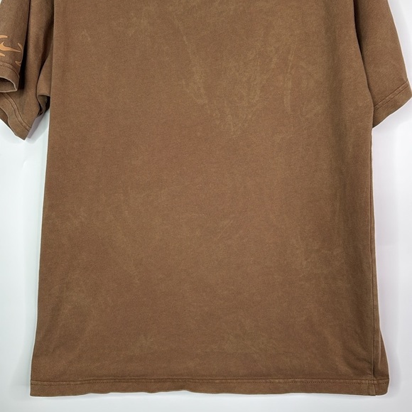 Nike Max90 Brown Loose Fit Stone Washed Crewneck Tshirt Size Small - Picture 6 of 9